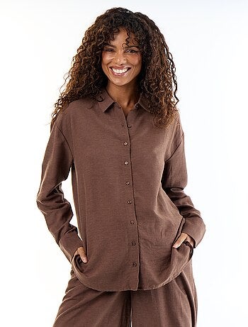 Zwangerschapsblouse van linnenmix