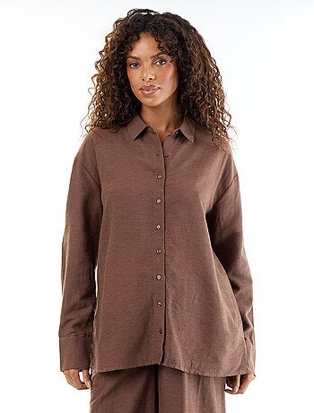 Zwangerschapsblouse van linnenmix