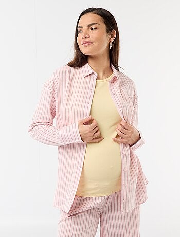Zwangerschapsblouse van linnenmix