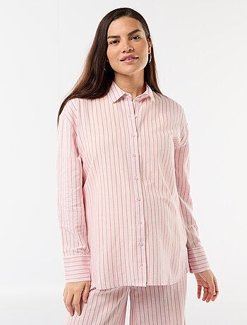 Zwangerschapsblouse van linnenmix