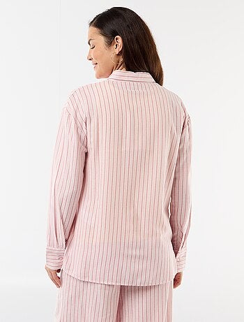 Zwangerschapsblouse van linnenmix