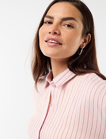 Zwangerschapsblouse van linnenmix