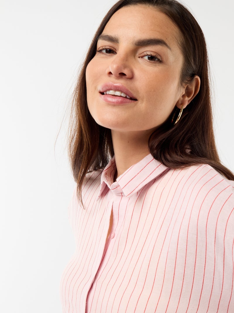 Zwangerschapsblouse van linnenmix Rose - Kiabi