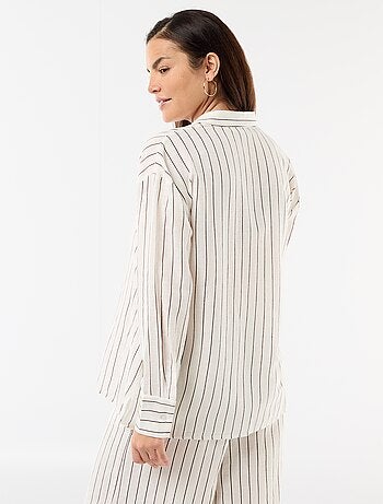 Zwangerschapsblouse van linnenmix