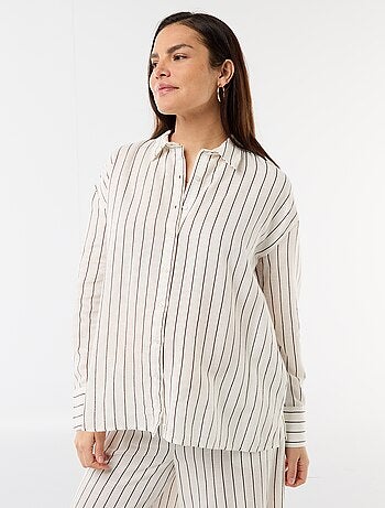 Zwangerschapsblouse van linnenmix