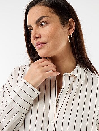 Zwangerschapsblouse van linnenmix