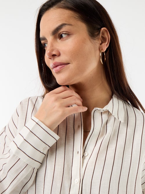 Zwangerschapsblouse van linnenmix - Kiabi