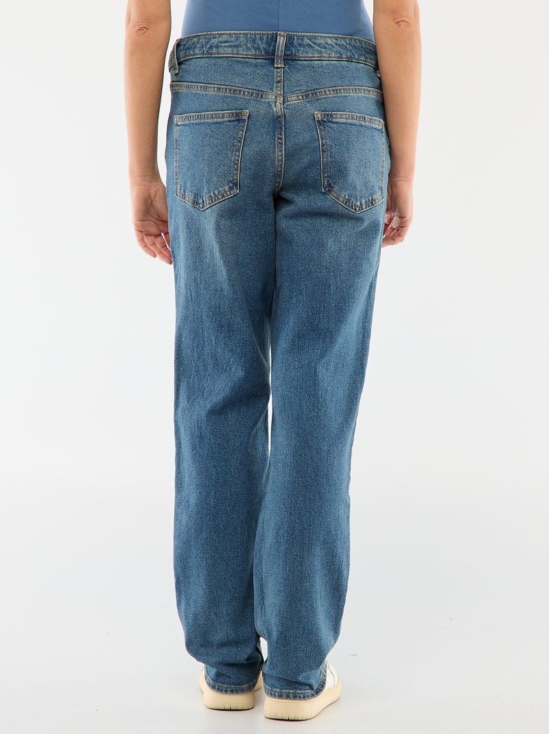 Zwangerschapsbroek met stretchband Blauw - Kiabi