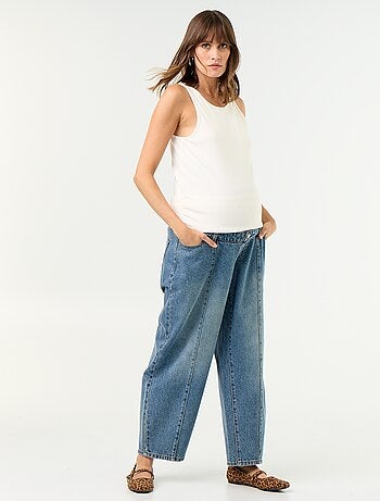 Zwangerschapsdenim broek met barrel fit