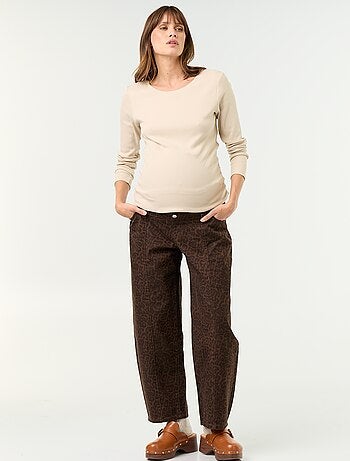 Zwangerschapsdenim broek met barrel fit