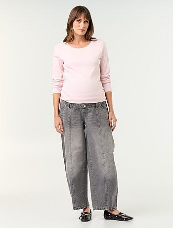Zwangerschapsdenim broek met barrel fit