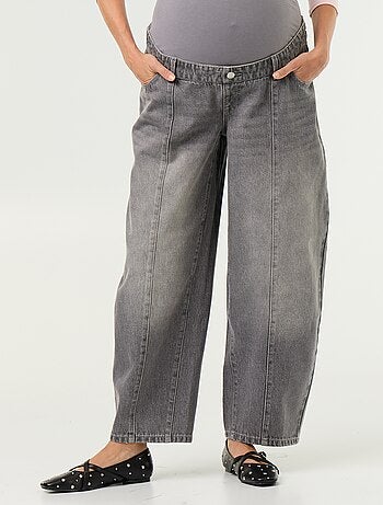 Zwangerschapsdenim broek met barrel fit