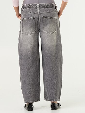 Zwangerschapsdenim broek met barrel fit