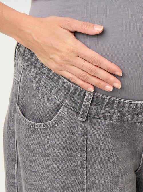 Zwangerschapsdenim broek met barrel fit - Kiabi Zwangerschapsdenim broek met barrel fit - Kiabi