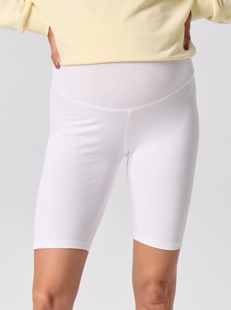 Zwangerschapsfietsshort Wit - Kiabi