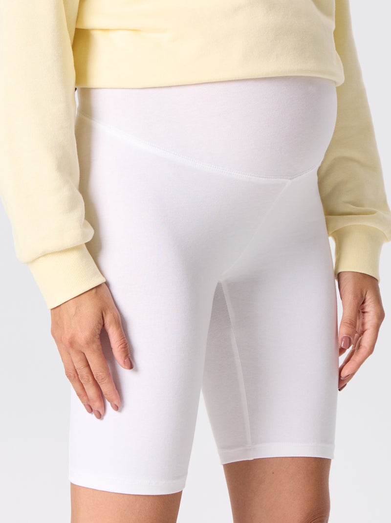 Zwangerschapsfietsshort Wit - Kiabi