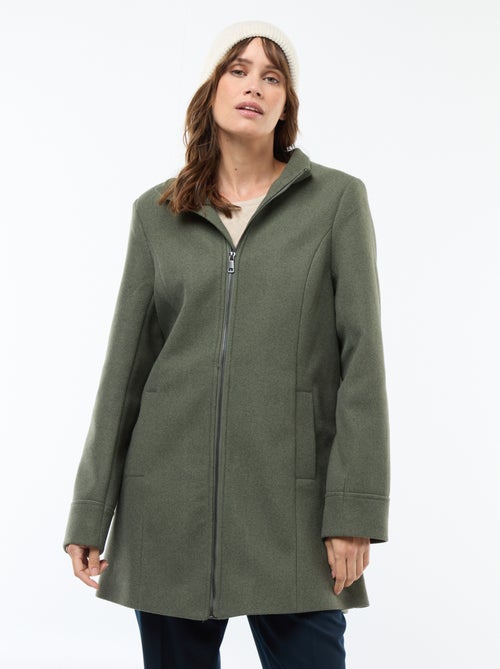 Zwangerschapsjas van wollen stof - Kiabi