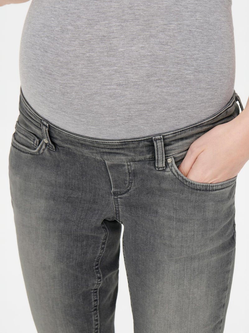 ONLY MATERNITY skinny zwangerschapsjeans OLMWAUW dark blue denim