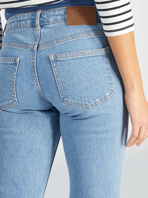 Zwangerschapsjeans met wijd uitlopende pijpen - Kiabi