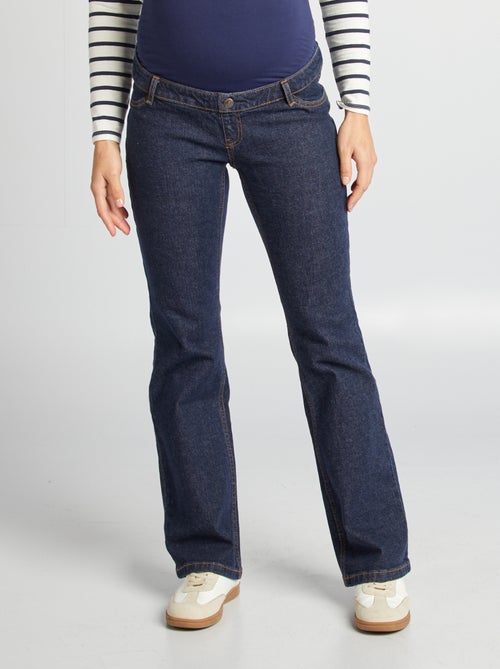 Zwangerschapsjeans met wijd uitlopende pijpen - Kiabi