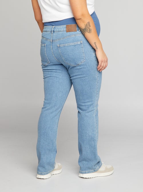 Zwangerschapsjeans met wijd uitlopende pijpen - Kiabi