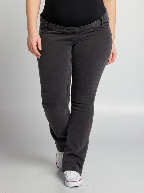 Zwangerschapsjeans met wijd uitlopende pijpen - Kiabi
