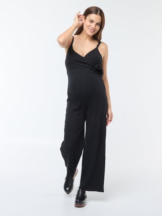 Zwangerschapsjumpsuit van ribtricot