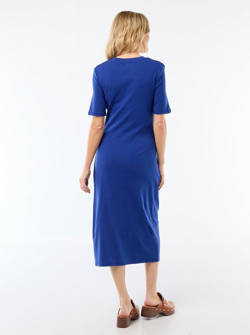 Zwangerschapsjurk met gedraaide voorkant - Kiabi Zwangerschapsjurk met gedraaide voorkant - Kiabi