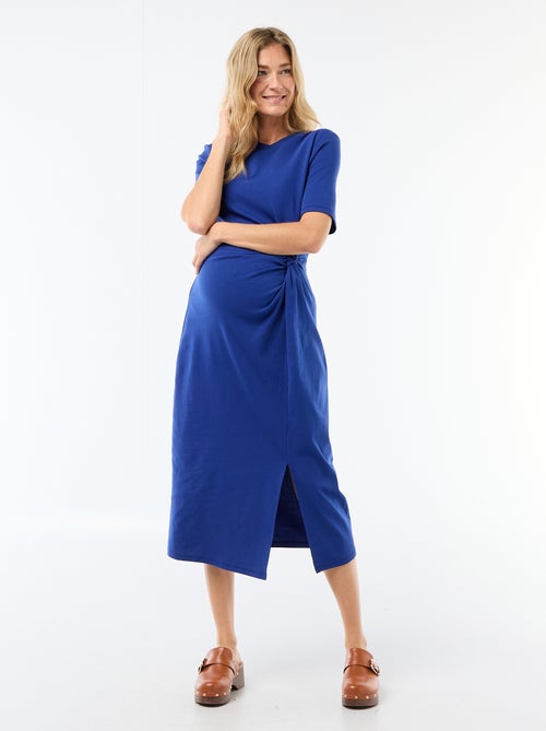 Zwangerschapsjurk met gedraaide voorkant - Kiabi Zwangerschapsjurk met gedraaide voorkant - Kiabi