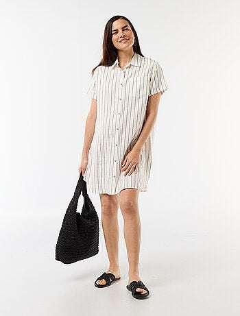 Zwangerschapsjurk van linnen