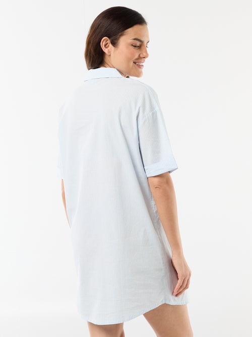 Zwangerschapsnachthemd met knopen - Kiabi