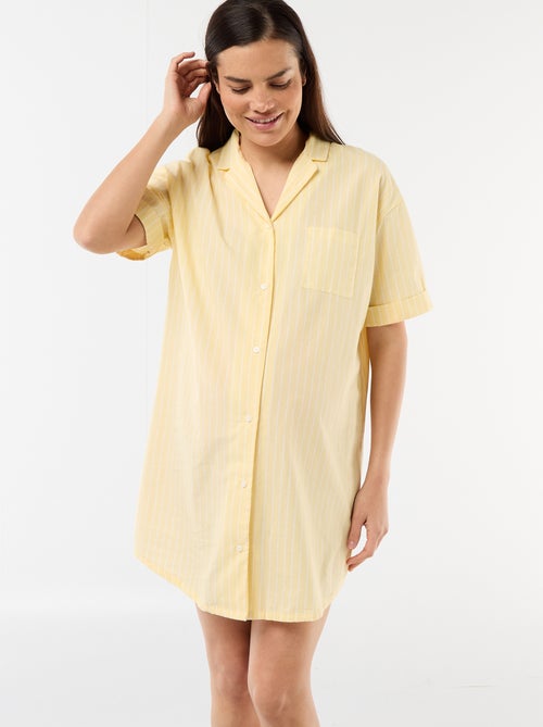 Zwangerschapsnachthemd met knopen - Kiabi