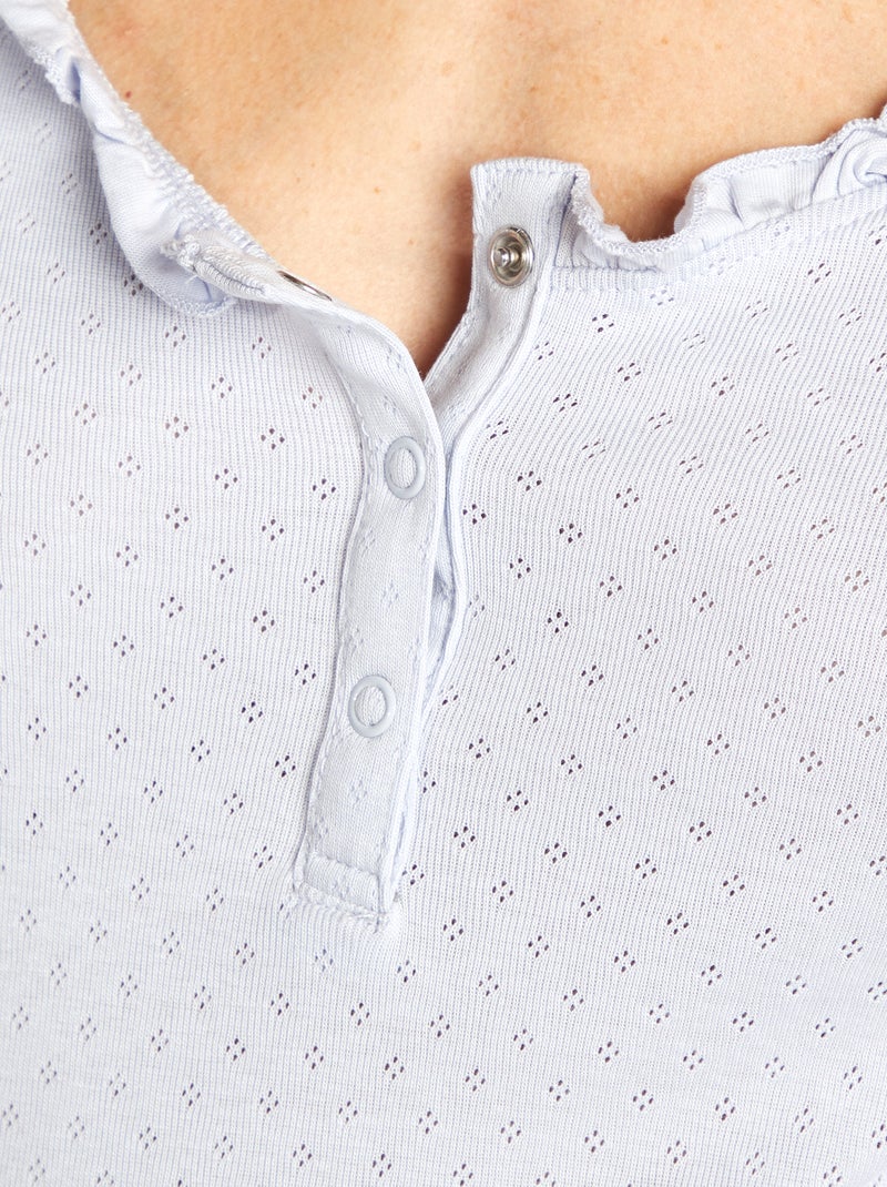 Zwangerschapspyjama - 2-delig BLAUW - Kiabi