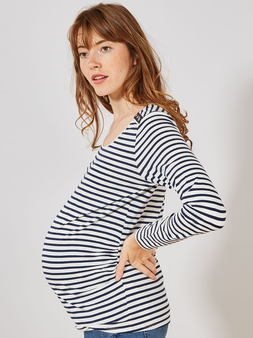 Zwangerschapsshirt WIT - Kiabi
