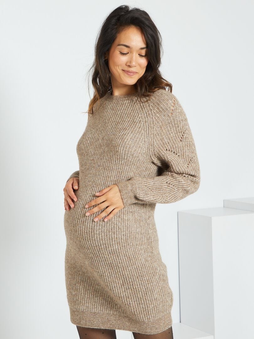 Zwangerschapstrui-jurk BIEGE - Kiabi