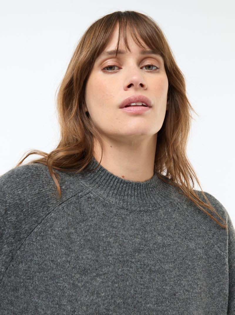 Zwangerschapstrui-jurk Grijs - Kiabi