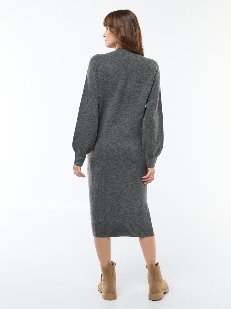 Zwangerschapstrui-jurk Grijs - Kiabi