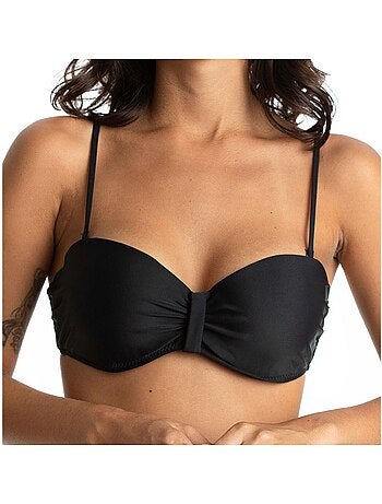 Zwarte bandeau bikini top dames sun project