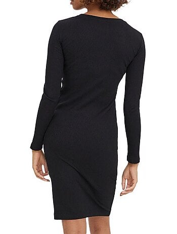Zwarte damesjurk aware lavender