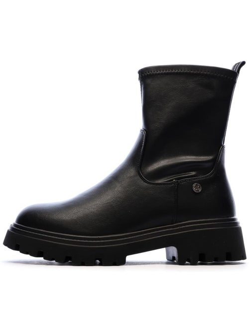 Zwarte enkellaarsjes voor dames - Xti 144657 - Kiabi Zwarte enkellaarsjes voor dames - Xti 144657 - Kiabi