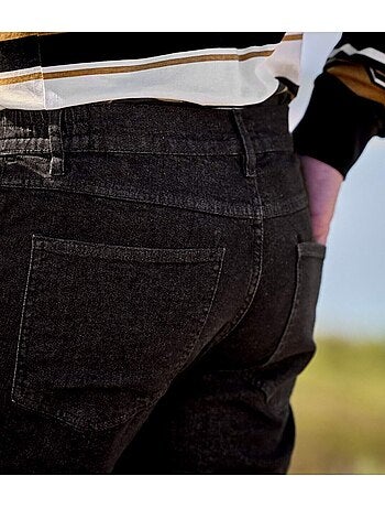 Zwarte regular fit jeans met stretch - ATLAS FOR MEN