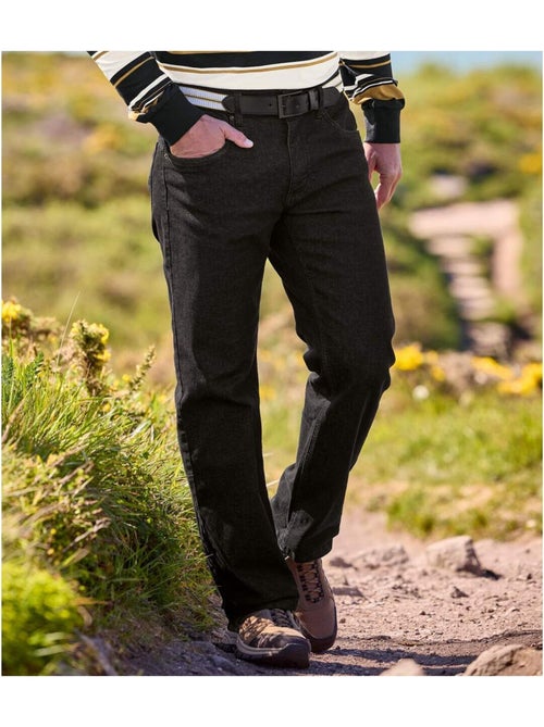 Zwarte regular fit jeans met stretch - ATLAS FOR MEN - Kiabi