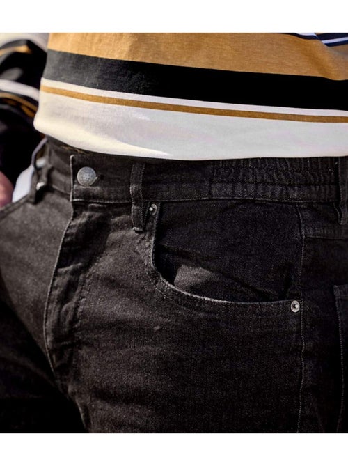 Zwarte regular fit jeans met stretch - ATLAS FOR MEN - Kiabi