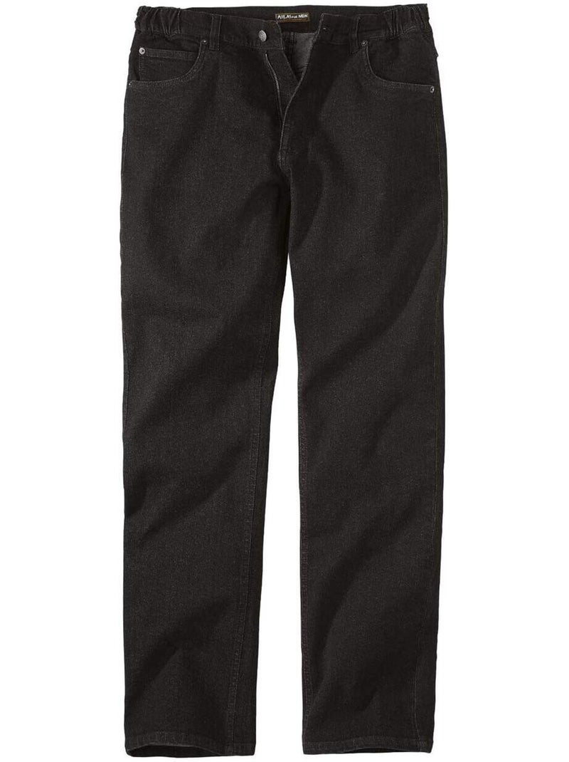 Zwarte regular stretch jeans  - ATLAS FOR MEN Zwart - Kiabi