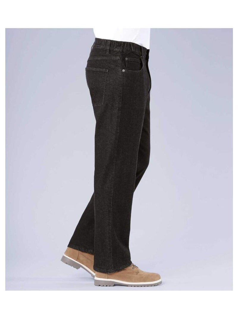 Zwarte regular stretch jeans  - ATLAS FOR MEN Zwart - Kiabi
