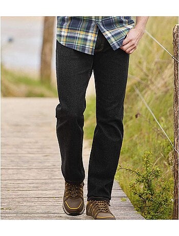 Zwarte regular Stretch jeans - ATLAS FOR MEN