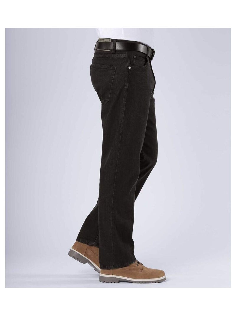Zwarte regular stretchjeans - atlas for men Zwart - Kiabi