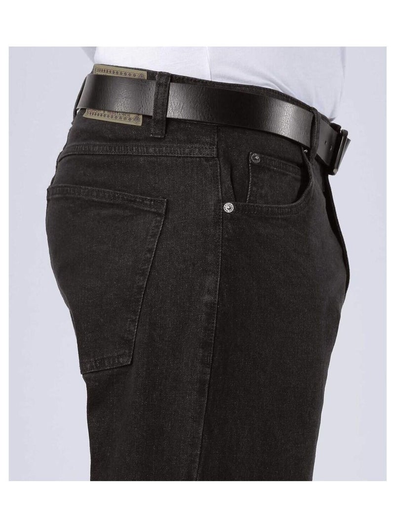 Zwarte regular stretchjeans - atlas for men Zwart - Kiabi