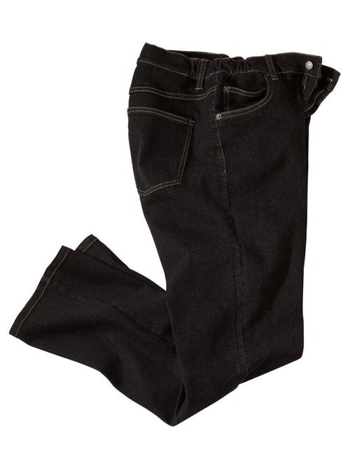 Zwarte regular stretchspijkerbroek   - ATLAS FOR MEN - Kiabi
