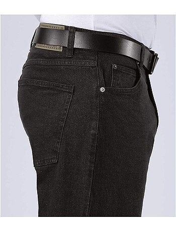 Zwarte regular stretchspijkerbroek - ATLAS FOR MEN
